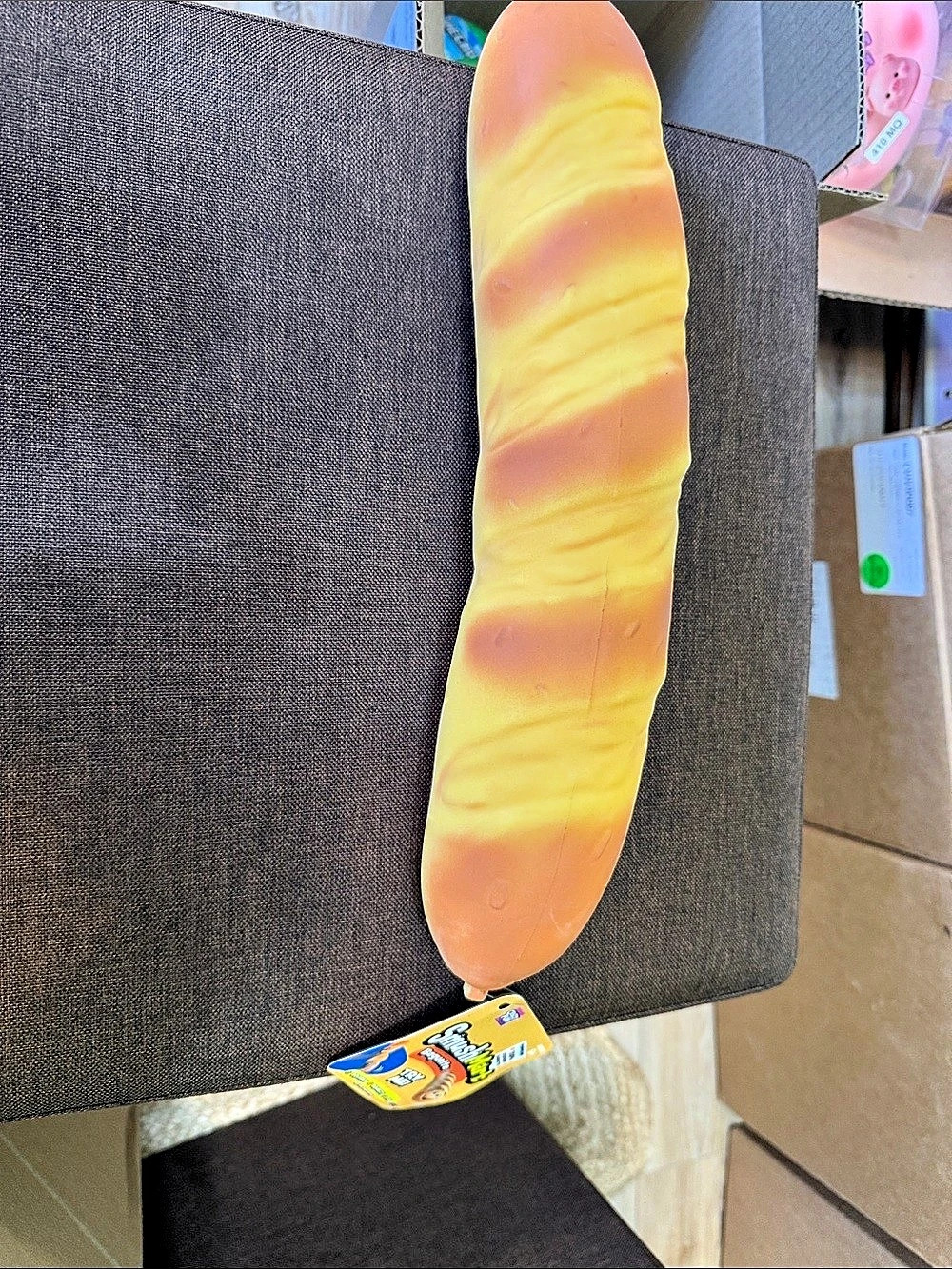 Crazy Fun Smush Mart Baguette Squishy Toy NWT
